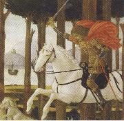 Sandro Botticelli Novella di Nastogio degli Onesti (mk36) oil
